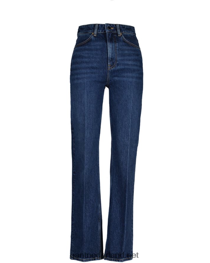GANT vrouwen midden blauw flare jeans met hoge taille R48460740