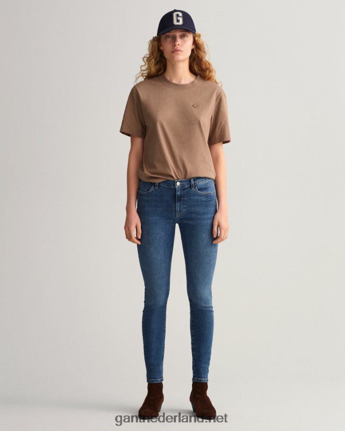 GANT vrouwen middenblauw ingedragen nella skinny indigo reisjeans R48460743