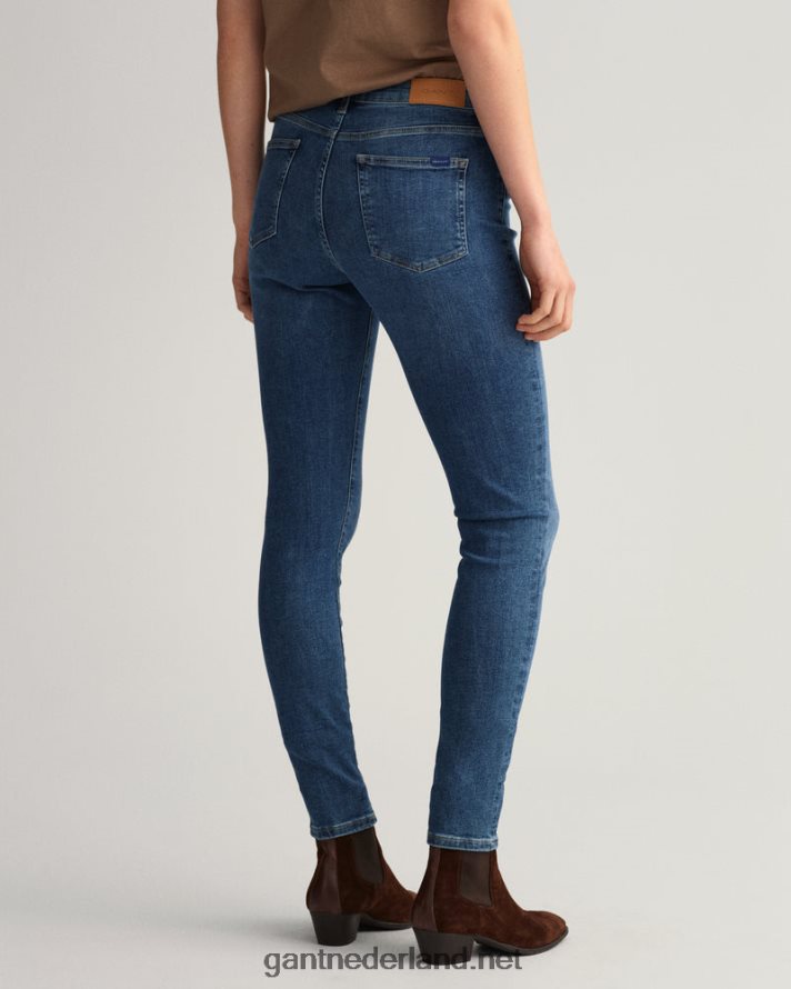 GANT vrouwen middenblauw ingedragen nella skinny indigo reisjeans R48460743