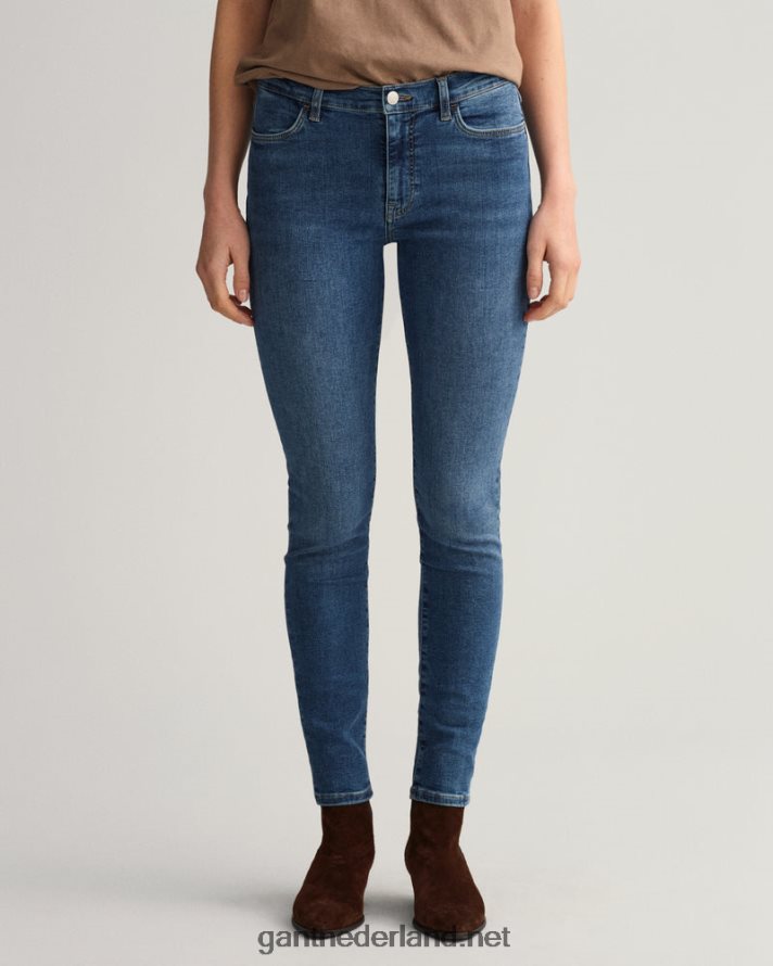 GANT vrouwen middenblauw ingedragen nella skinny indigo reisjeans R48460743