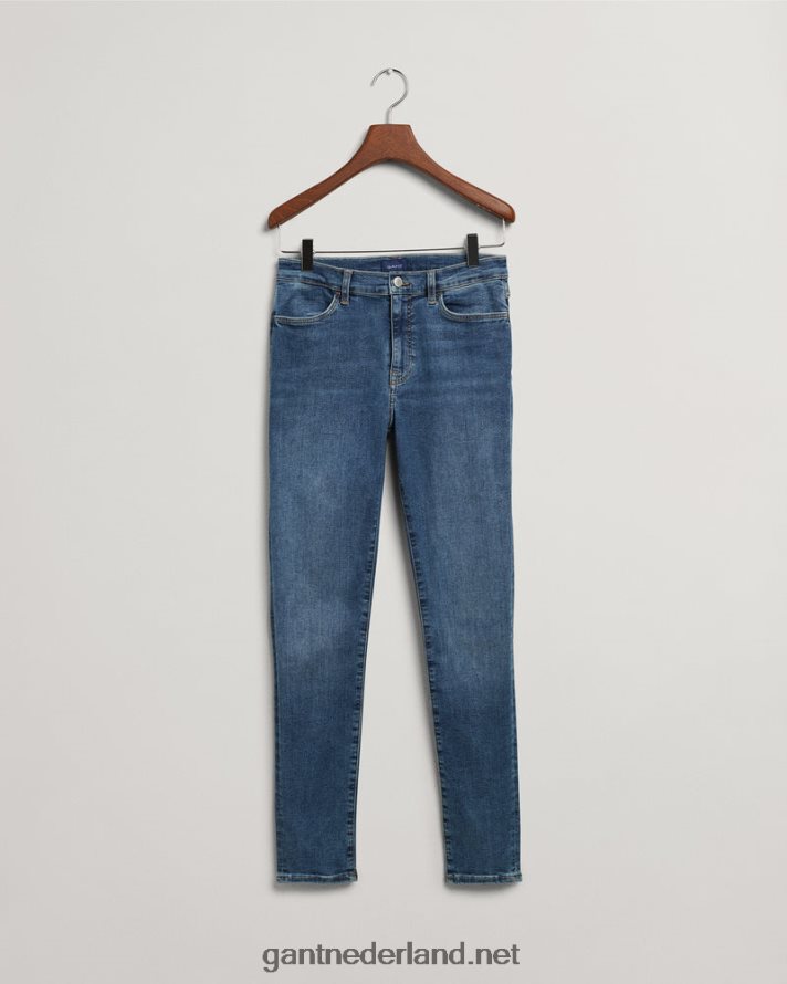 GANT vrouwen middenblauw ingedragen nella skinny indigo reisjeans R48460743