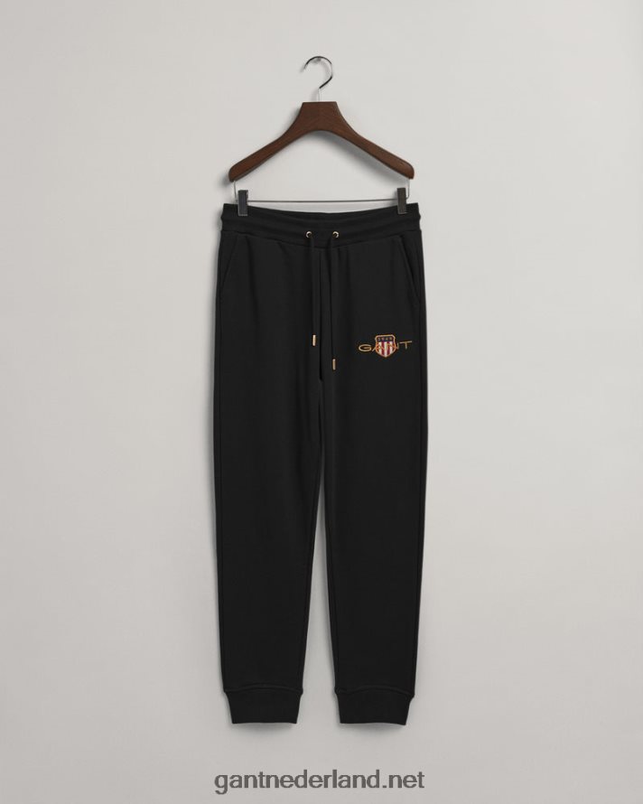 GANT vrouwen zwart archief schild joggingbroek R48460727