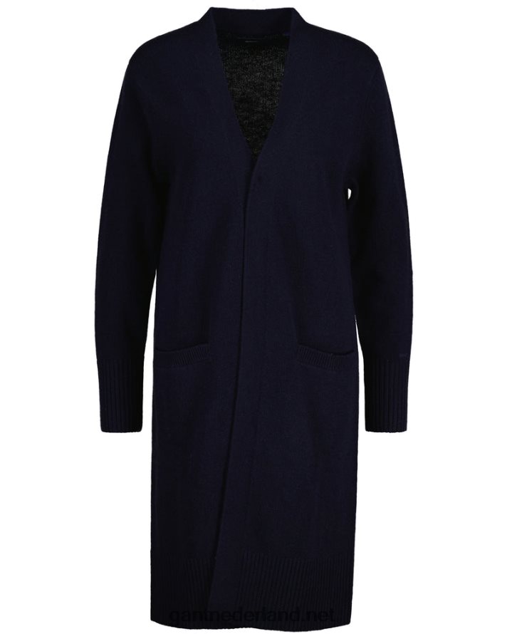 GANT vrouwen avond blauw lang wollen vest R48460688