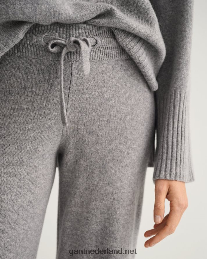 GANT vrouwen grijs gemêleerd lounge broek R48460678