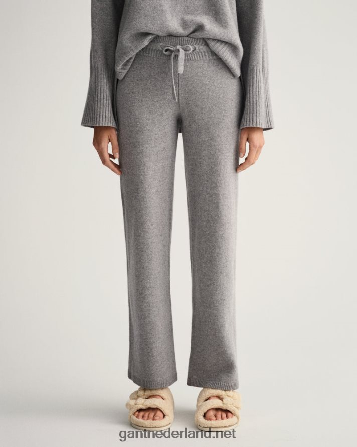GANT vrouwen grijs gemêleerd lounge broek R48460678