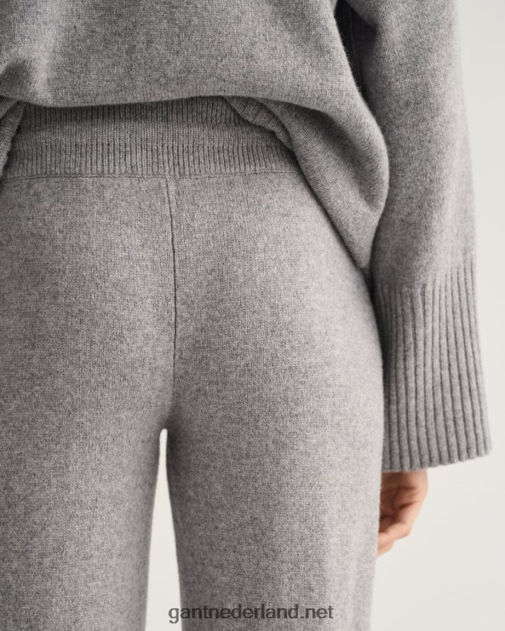 GANT vrouwen grijs gemêleerd lounge broek R48460678