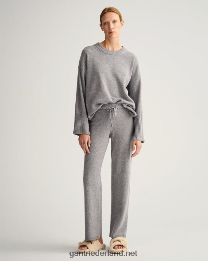 GANT vrouwen grijs gemêleerd lounge broek R48460678