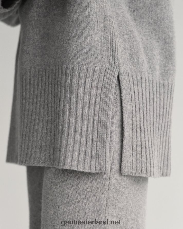 GANT vrouwen grijs gemêleerd lounge coltrui R48460677