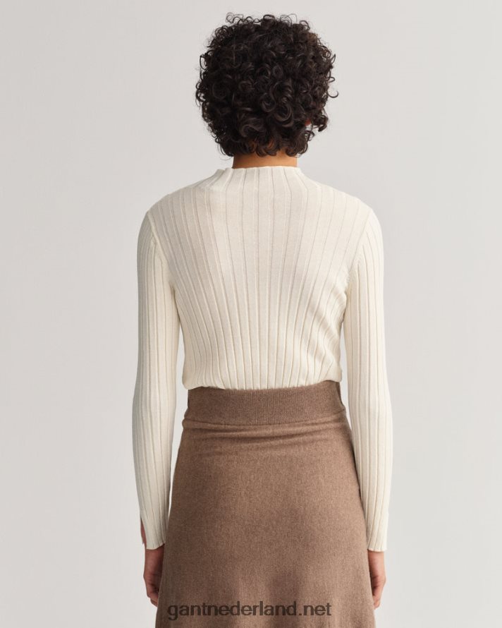 GANT vrouwen room geribbelde gebreide top R48460671