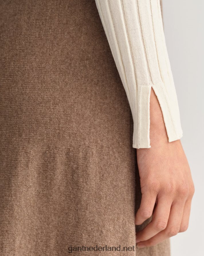 GANT vrouwen room geribbelde gebreide top R48460671