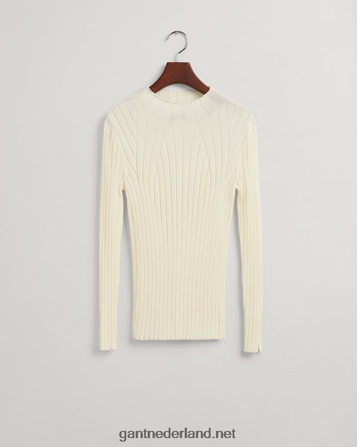 GANT vrouwen room geribbelde gebreide top R48460671