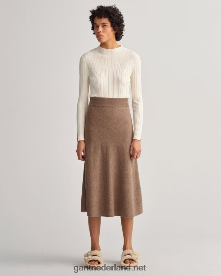 GANT vrouwen room geribbelde gebreide top R48460671