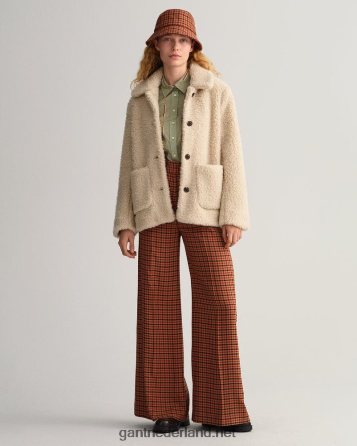 GANT vrouwen porselein groen Regular fit Amerikaans luxe katoenen voile overhemd R48460583