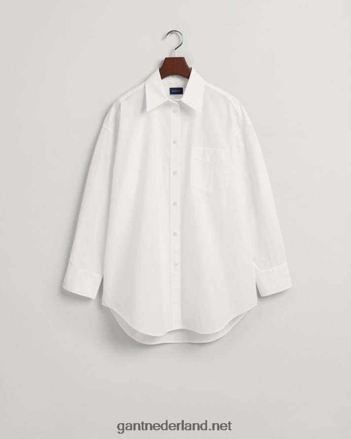 GANT vrouwen wit oversized overhemd R48460598