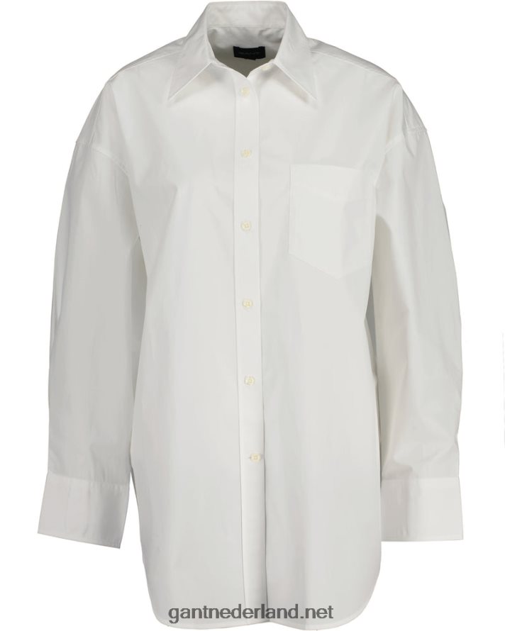 GANT vrouwen wit oversized overhemd R48460598