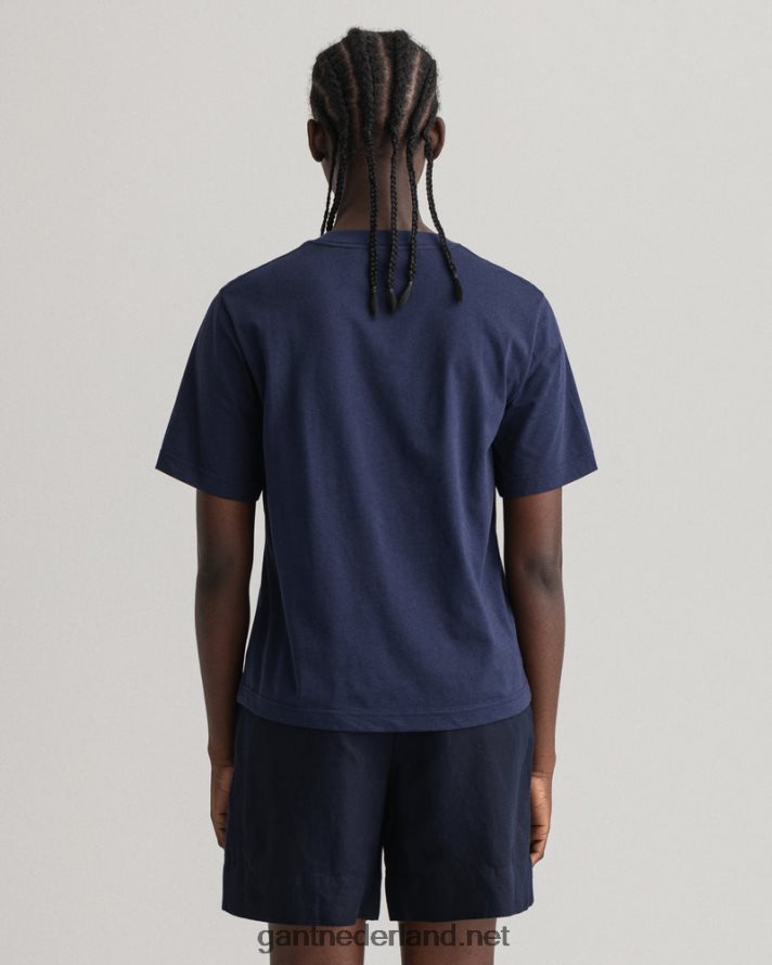 GANT vrouwen avond blauw icon g essentieel t-shirt R48460604