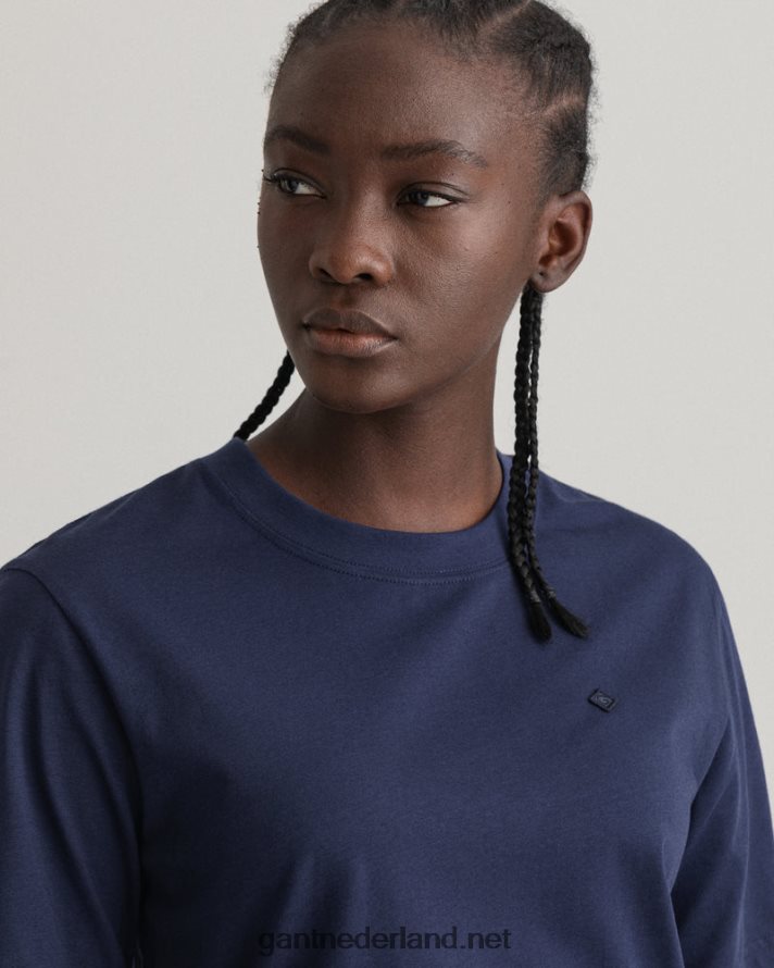 GANT vrouwen avond blauw icon g essentieel t-shirt R48460604