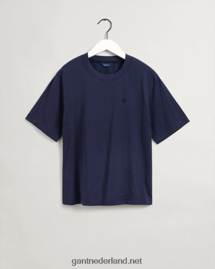 GANT vrouwen avond blauw icon g essentieel t-shirt R48460604