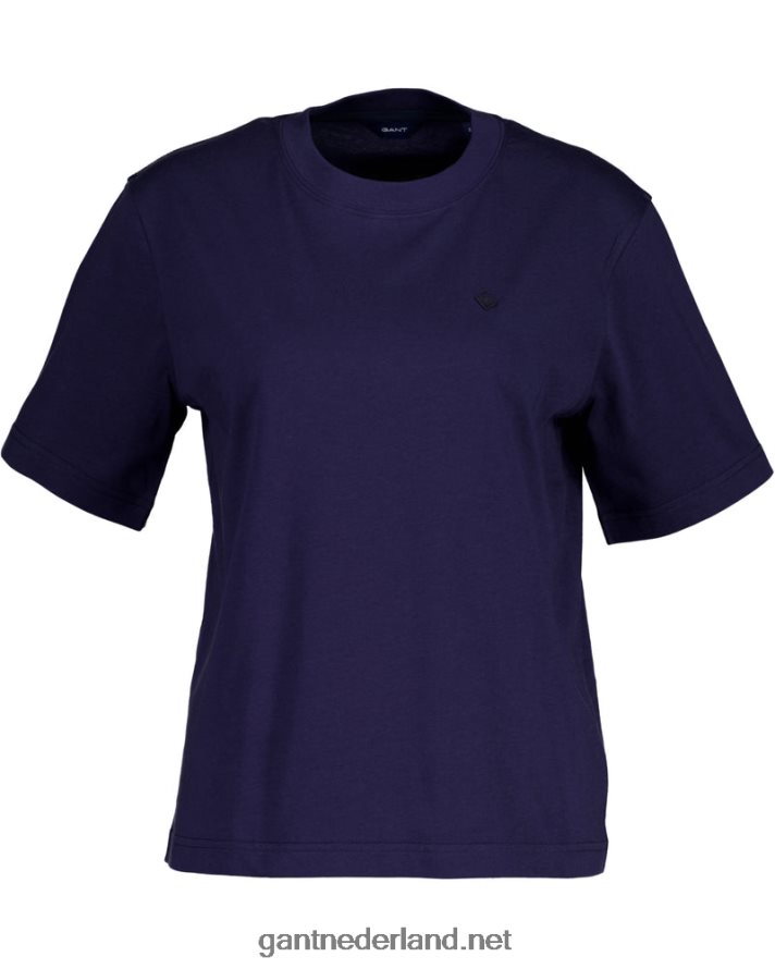 GANT vrouwen avond blauw icon g essentieel t-shirt R48460604