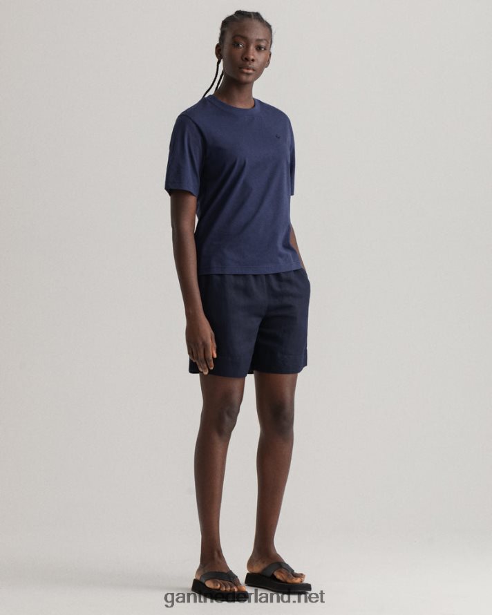 GANT vrouwen avond blauw icon g essentieel t-shirt R48460604