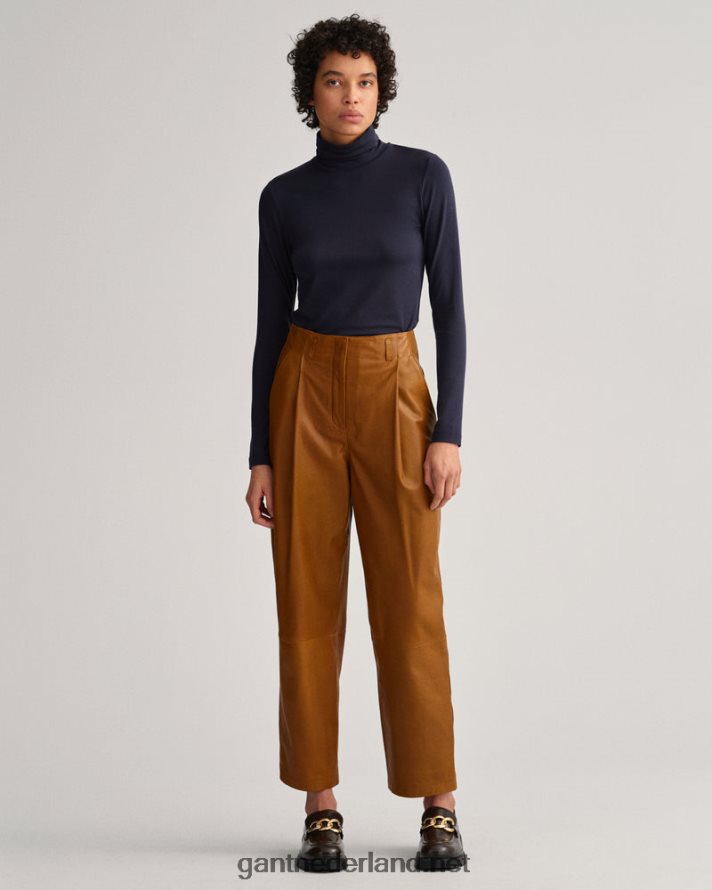 GANT vrouwen avond blauw jersey coltrui met lange mouwen R48460637