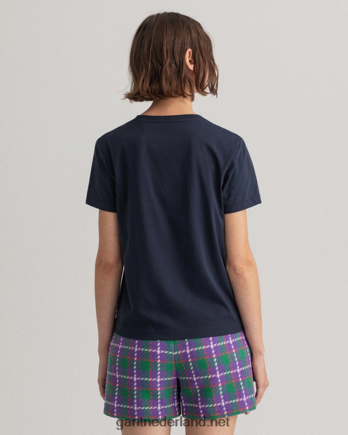 GANT vrouwen avond blauw origineel t-shirt R48460610