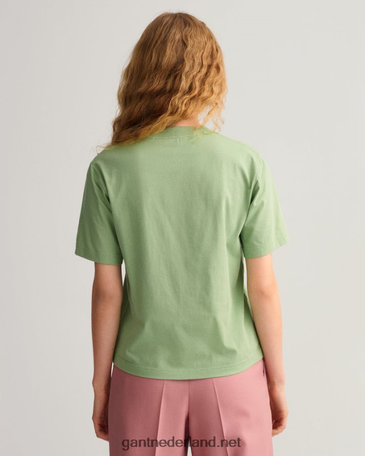 GANT vrouwen eucalyptus groen icon g essentieel t-shirt R48460603