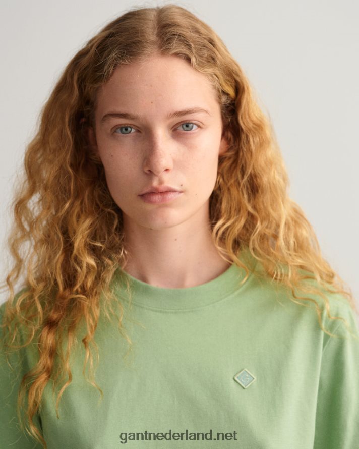 GANT vrouwen eucalyptus groen icon g essentieel t-shirt R48460603
