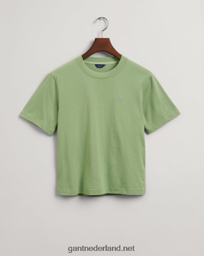 GANT vrouwen eucalyptus groen icon g essentieel t-shirt R48460603