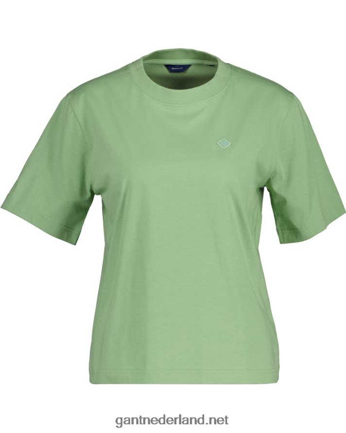 GANT vrouwen eucalyptus groen icon g essentieel t-shirt R48460603
