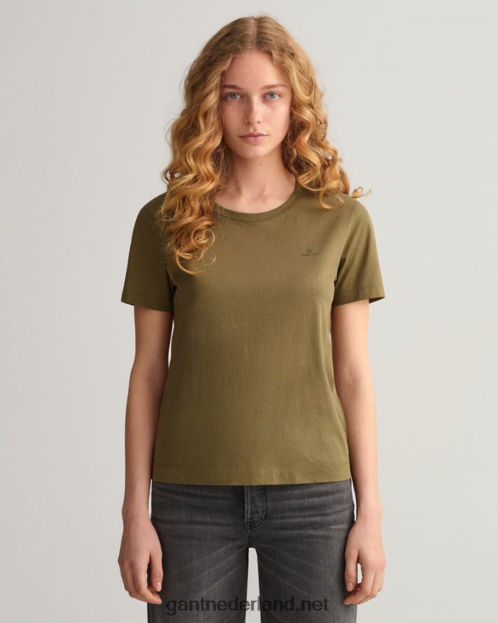 GANT vrouwen jagersgroen origineel t-shirt R48460628