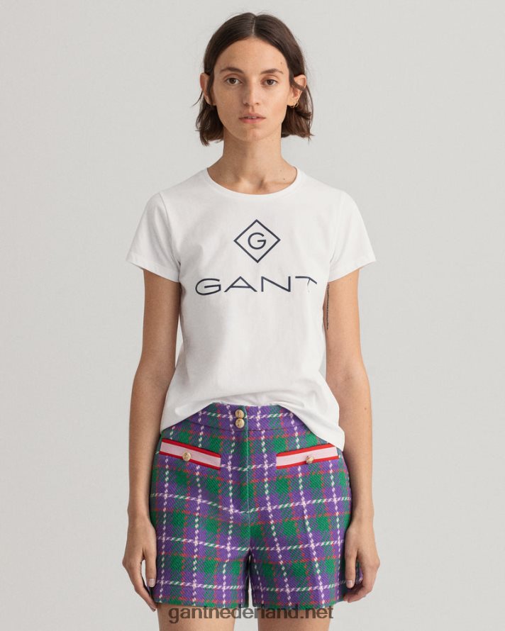 GANT vrouwen wit T-shirt met logo R48460639