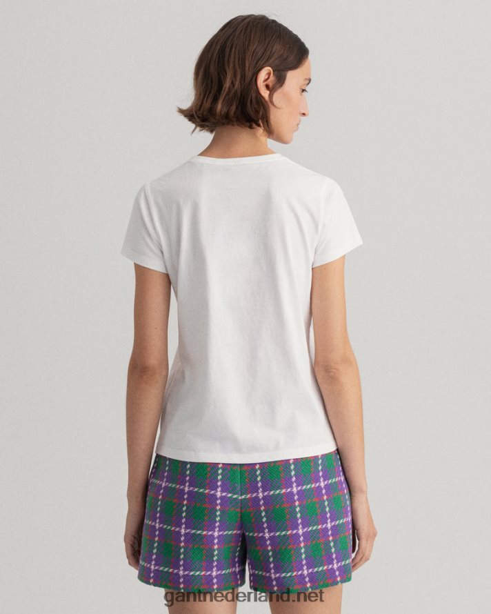 GANT vrouwen wit T-shirt met logo R48460639