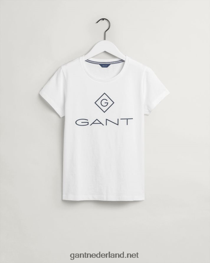 GANT vrouwen wit T-shirt met logo R48460639