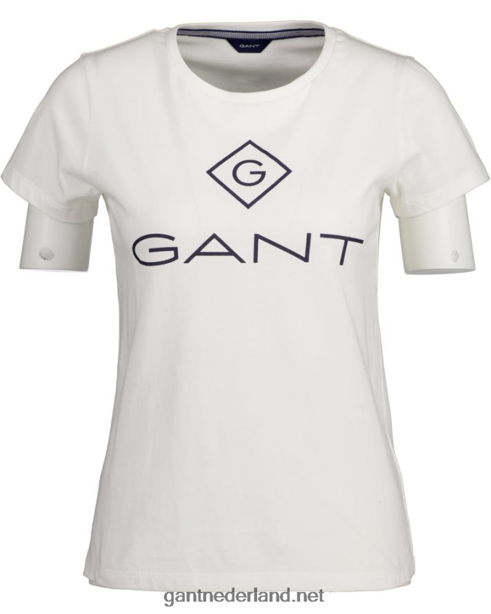 GANT vrouwen wit T-shirt met logo R48460639