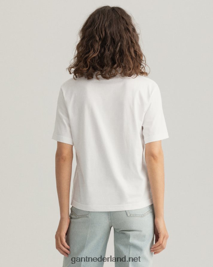 GANT vrouwen wit icon g essentieel t-shirt R48460601