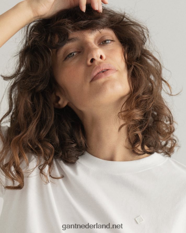 GANT vrouwen wit icon g essentieel t-shirt R48460601