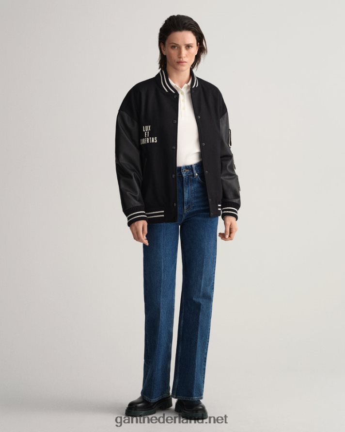 GANT vrouwen wit origineel piqué poloshirt met lange mouwen R48460630