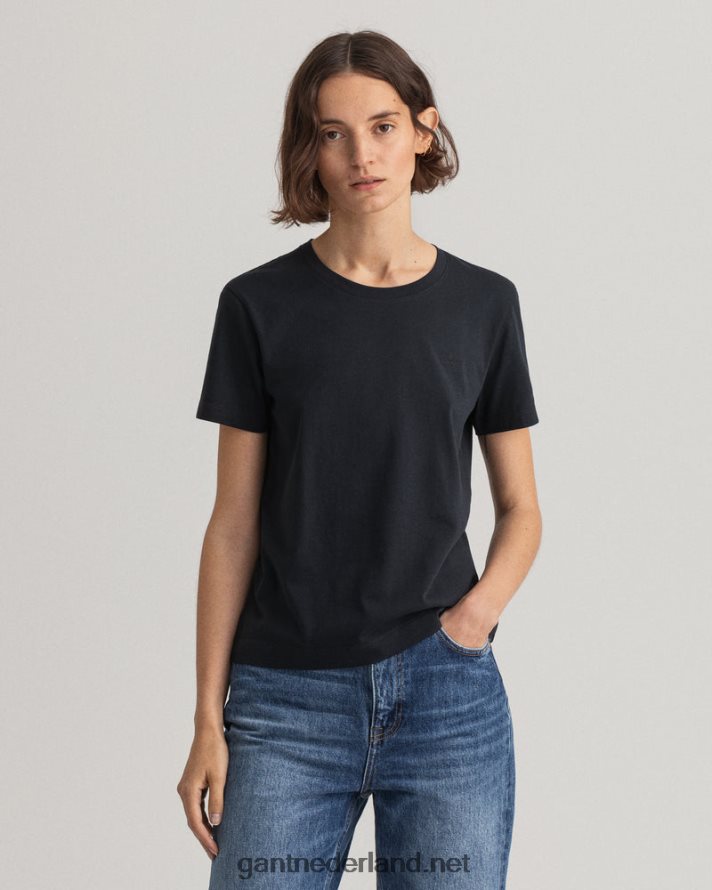 GANT vrouwen zwart origineel t-shirt R48460616