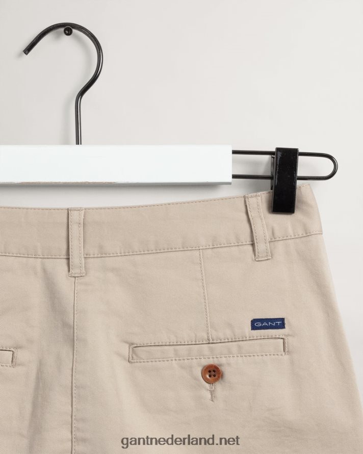 GANT vrouwen droog zand slim fit klassieke chino rok R48460652