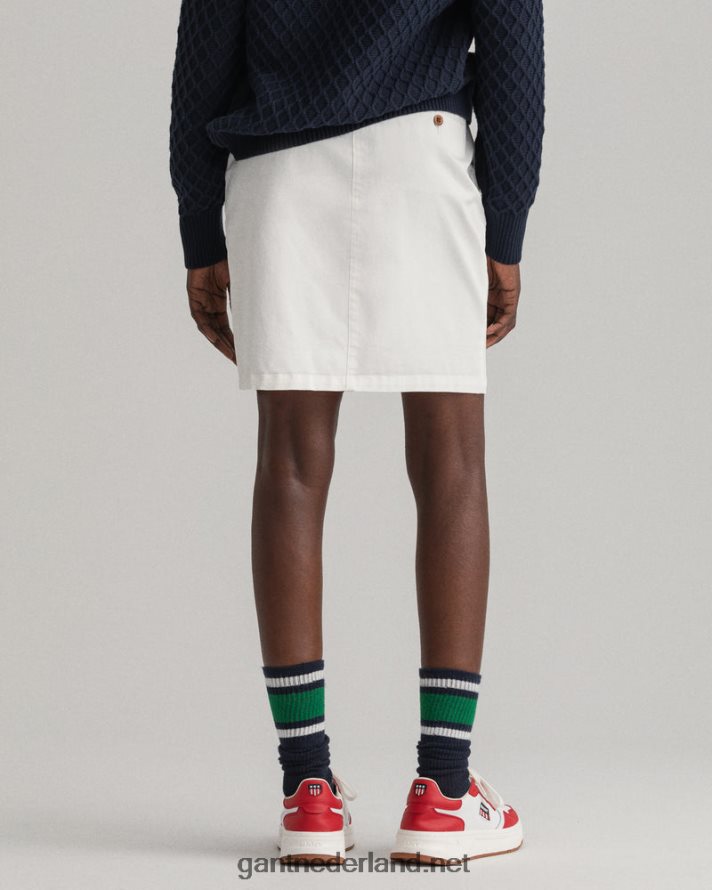 GANT vrouwen eierschaal slim fit klassieke chino rok R48460650