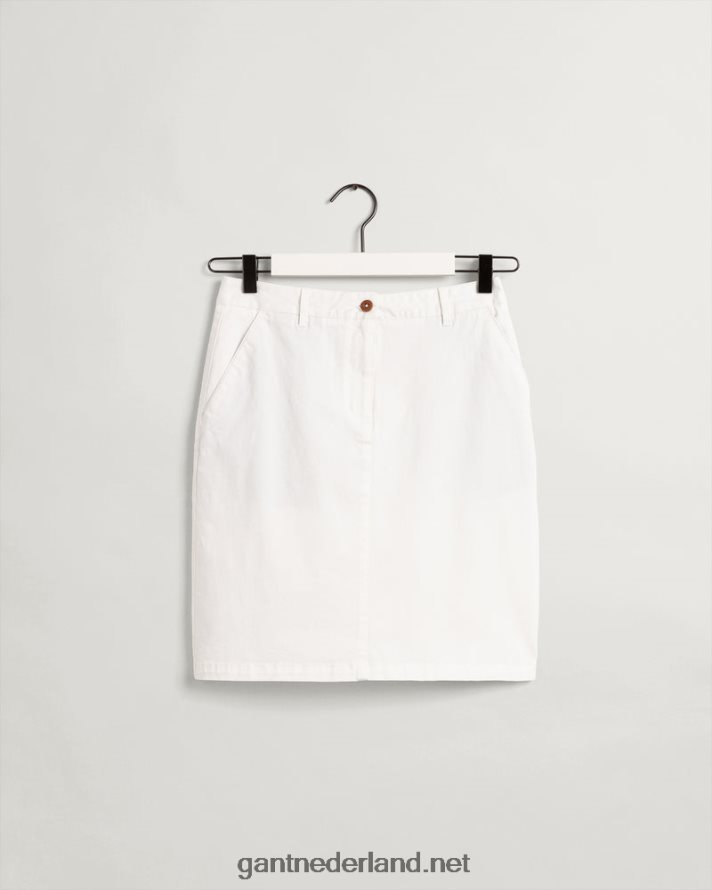 GANT vrouwen eierschaal slim fit klassieke chino rok R48460650