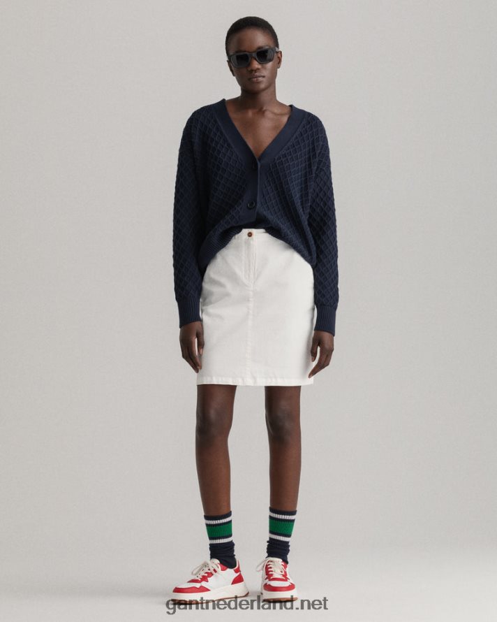 GANT vrouwen eierschaal slim fit klassieke chino rok R48460650