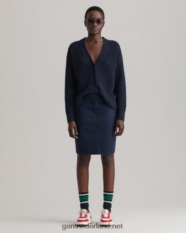 GANT vrouwen marinier slim fit klassieke chino rok R48460653