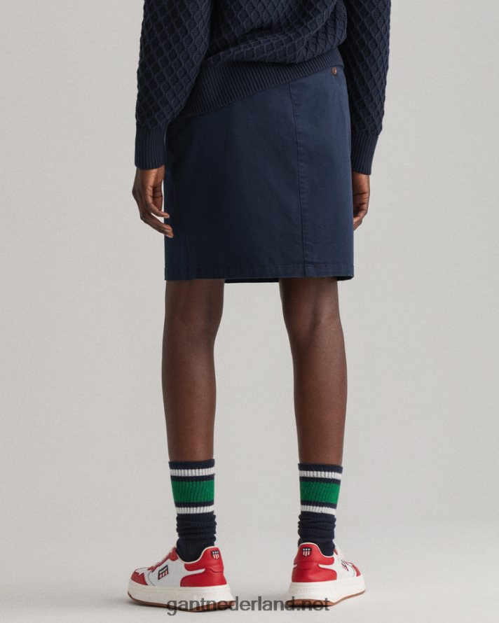 GANT vrouwen marinier slim fit klassieke chino rok R48460653