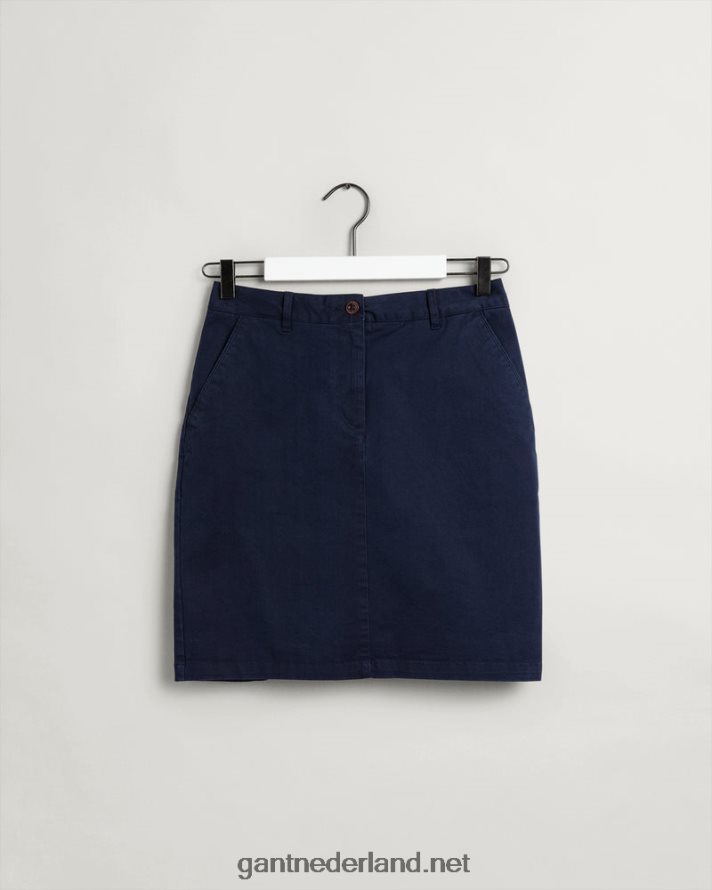 GANT vrouwen marinier slim fit klassieke chino rok R48460653
