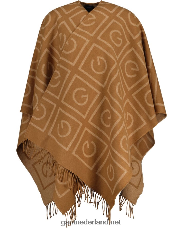 GANT vrouwen toffee-beige icoon g poncho R48460785