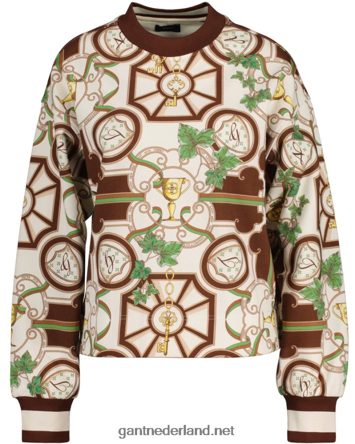 GANT vrouwen cacaoboon Amerikaanse luxe trui met ronde hals R48460712