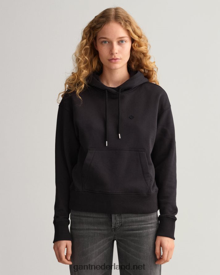 GANT vrouwen ebbenhout zwart icon g essentiële hoodie R48460715