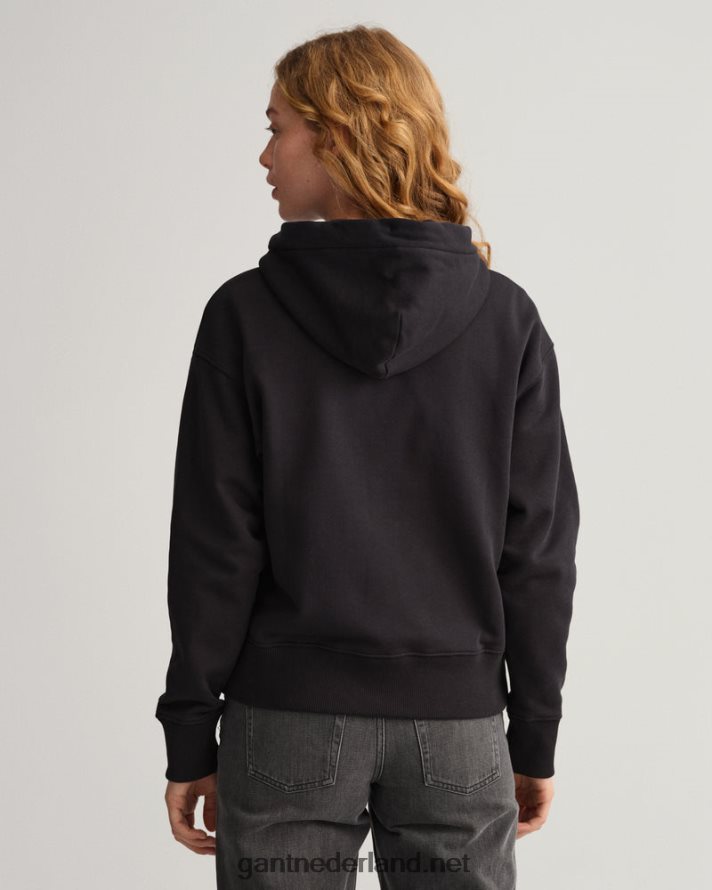 GANT vrouwen ebbenhout zwart icon g essentiële hoodie R48460715